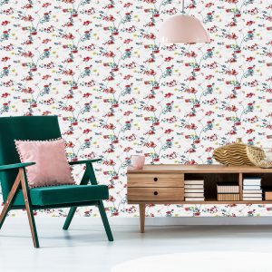 Papier Peint Motif Aquarelle Florale – Image 6