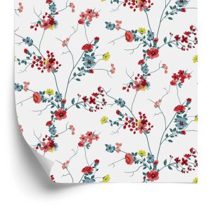 Papier Peint Motif Aquarelle Florale – Image 2