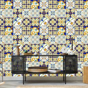 Papier Peint Mosaïque Orientale Colorée Pour La Cuisine – Image 5