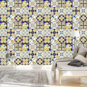 Papier Peint Mosaïque Orientale Colorée Pour La Cuisine – Image 3