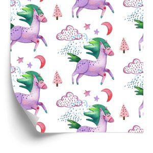 Papier Peint Pour Les Enfants - Licornes Endormies – Image 2