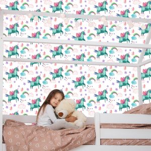 Papier Peint Pour Les Enfants - Licornes Volantes – Image 7