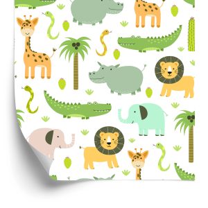 Papier Peint Animaux Sauvages Pour Les Enfants – Image 2