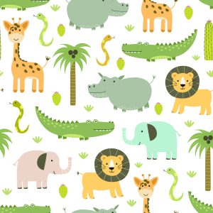 Papier Peint Animaux Sauvages Pour Les Enfants – Image 1