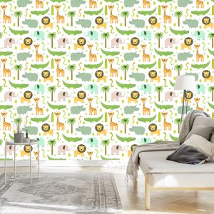 Papier Peint Animaux Sauvages Pour Les Enfants – Image 3