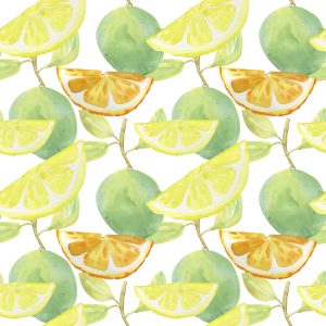 Papier Peint Fruit De Citron Et Orange Pour La Cuisine – Image 1