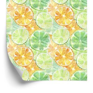 Papier Peint Oranges Limes Aux Fruits – Image 2