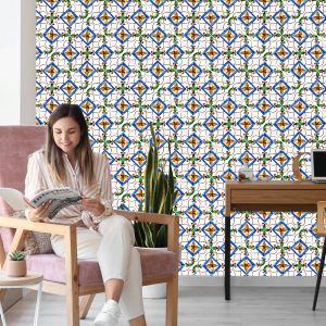 Papier Peint Pour Les Motifs De Mosaïque Orientale De Cuisine De Salle À Manger – Image 7