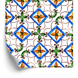Papier Peint Pour Les Motifs De Mosaïque Orientale De Cuisine De Salle À Manger – Image 2