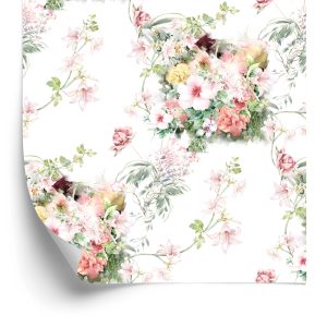 Papier Peint Belles Fleurs Et Feuilles – Image 2