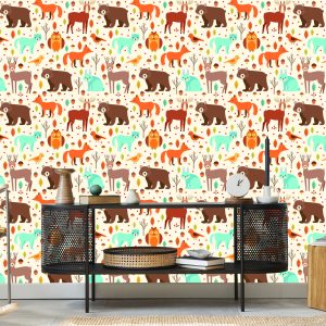 Papier Peint Pour Les Enfants - Grands Animaux De La Forêt – Image 5