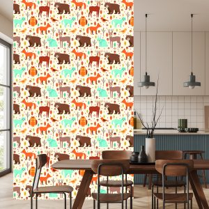 Papier Peint Pour Les Enfants - Grands Animaux De La Forêt – Image 4