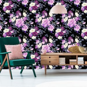 Papier Peint Roses Aux Couleurs Sombres – Image 6