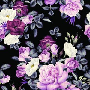 Papier Peint Roses Aux Couleurs Sombres – Image 1