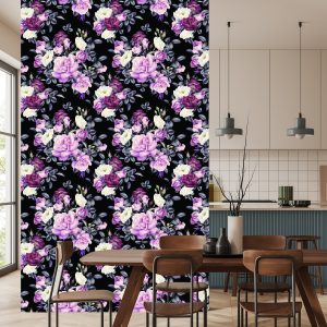 Papier Peint Roses Aux Couleurs Sombres – Image 4