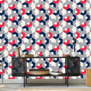 Papier Peint Géométrique - Hexagones Abstraits – Image 5