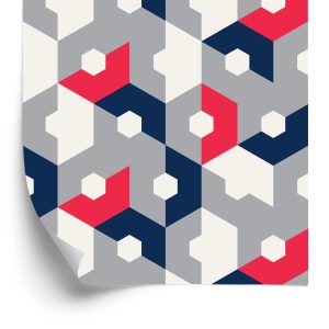 Papier Peint Géométrique - Hexagones Abstraits – Image 2