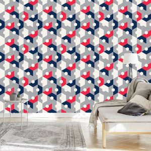 Papier Peint Géométrique - Hexagones Abstraits – Image 3