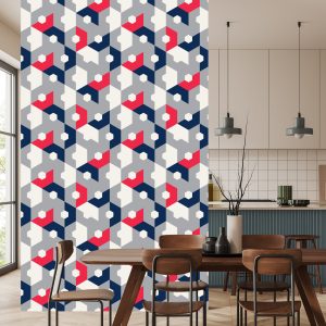 Papier Peint Géométrique - Hexagones Abstraits – Image 4