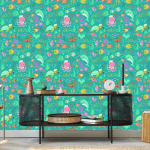 Papier Peint Pour Les Enfants - Joyeuse Vie Sous L'eau – Image 5