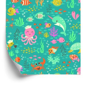 Papier Peint Pour Les Enfants - Joyeuse Vie Sous L'eau – Image 2