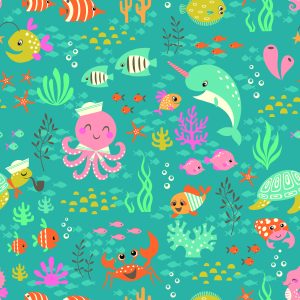 Papier Peint Pour Les Enfants - Joyeuse Vie Sous L'eau – Image 1