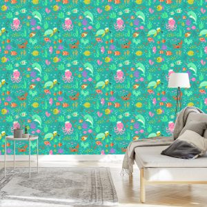 Papier Peint Pour Les Enfants - Joyeuse Vie Sous L'eau – Image 3