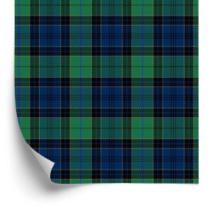 Papier Peint Optique Dans Le Salon De La Chambre Tartan – Image 2