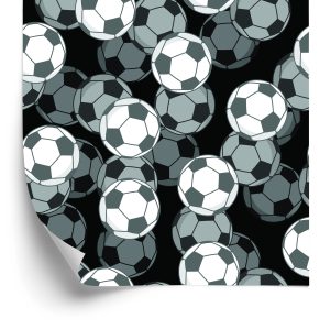 Papier Peint Ballon De Football Optique 3D Pour Chambre D'enfant – Image 2