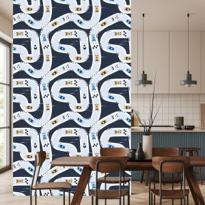 Papier Peint Chambre D'enfant Voitures De Rallye Colorées – Image 4