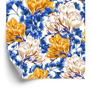 Papier Peint Fleurs De Magnolia Colorées – Image 2