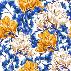 Papier Peint Fleurs De Magnolia Colorées – Image 1