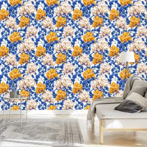 Papier Peint Fleurs De Magnolia Colorées – Image 3