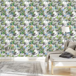 Papier Peint Pour Les Enfants - Animaux Sauvages De La Savane – Image 3