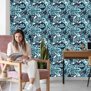 Papier Peint Graffiti Avec Des Crânes – Image 7