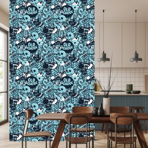 Papier Peint Graffiti Avec Des Crânes – Image 4