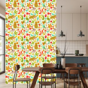 Papier Peint Pour Les Enfants - Merveilleux Animaux De La Forêt – Image 4