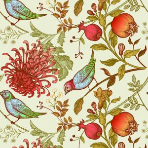 Papier Peint Beaux Oiseaux Colorés – Image 1