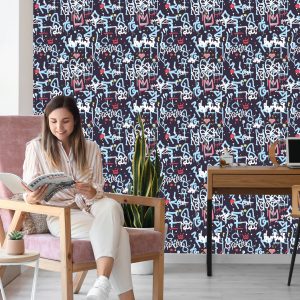 Papier Peint Graffiti Avec Des Diamants – Image 7