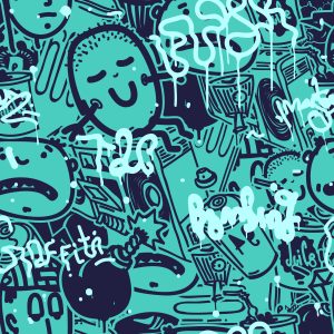 Papier Peint Dessins De Graffitis – Image 1