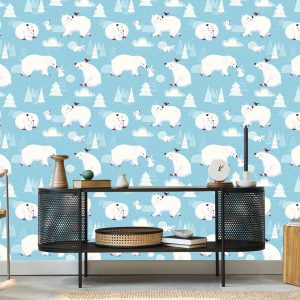 Papier Peint Pour Les Enfants - Animaux Polaires – Image 5
