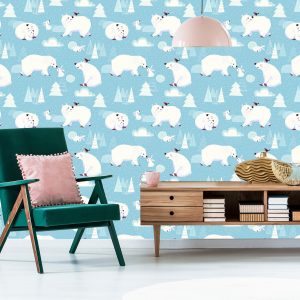 Papier Peint Pour Les Enfants - Animaux Polaires – Image 6