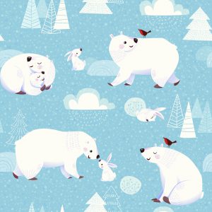 Papier Peint Pour Les Enfants - Animaux Polaires – Image 1