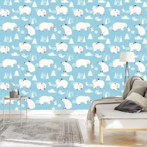 Papier Peint Pour Les Enfants - Animaux Polaires – Image 3