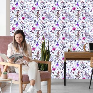 Papier Peint Fleurs Sauvages Aquarelles – Image 7