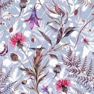 Papier Peint Fleurs Sauvages Aquarelles – Image 1