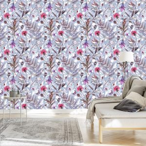 Papier Peint Fleurs Sauvages Aquarelles – Image 3