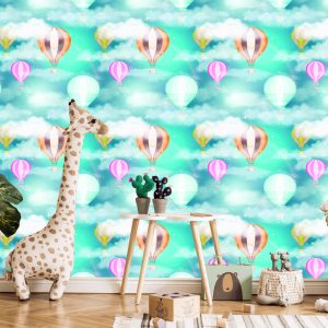Papier Peint Ballons Derrière Les Nuages – Image 5