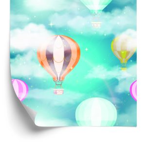 Papier Peint Ballons Derrière Les Nuages – Image 2
