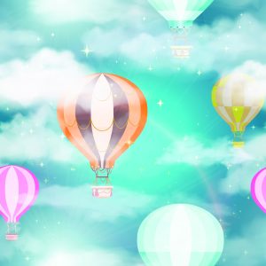 Papier Peint Ballons Derrière Les Nuages – Image 1